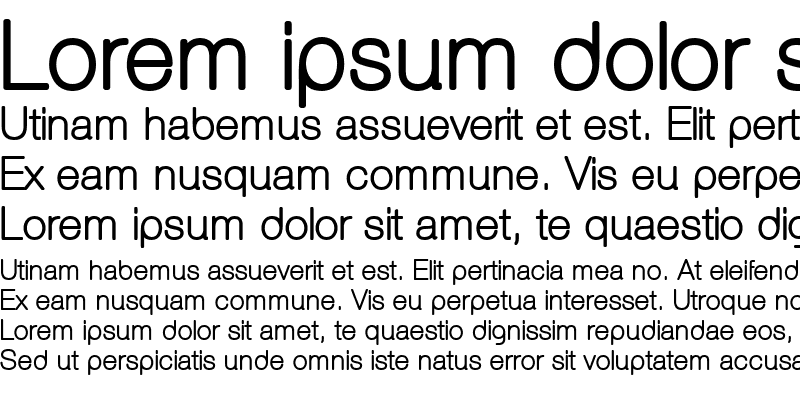 Sample of Aovel Sans