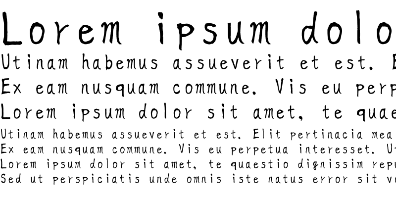 Sample of AoyagiKouzanFont2