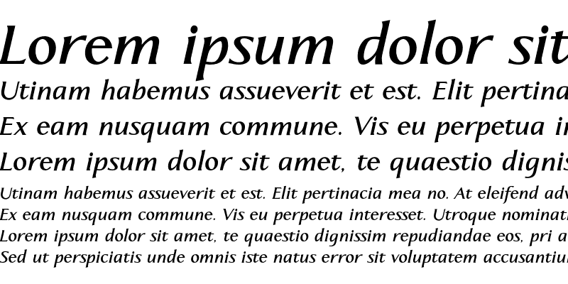 Sample of Aperto Bold Italic