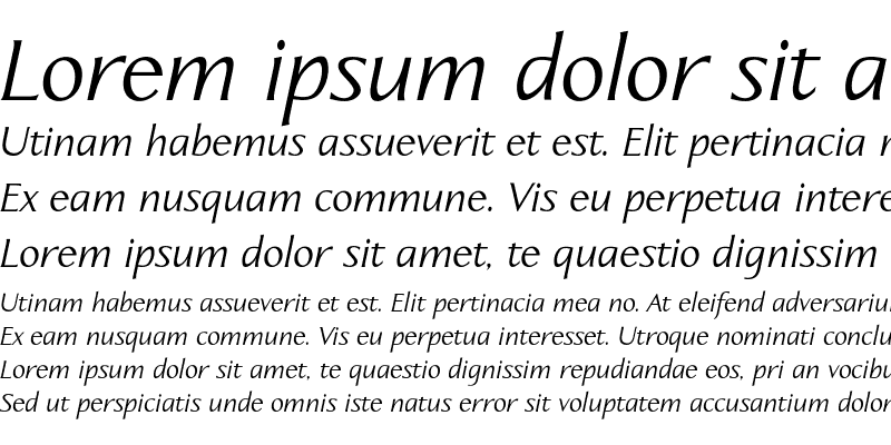 Sample of Aperto Regular Italic