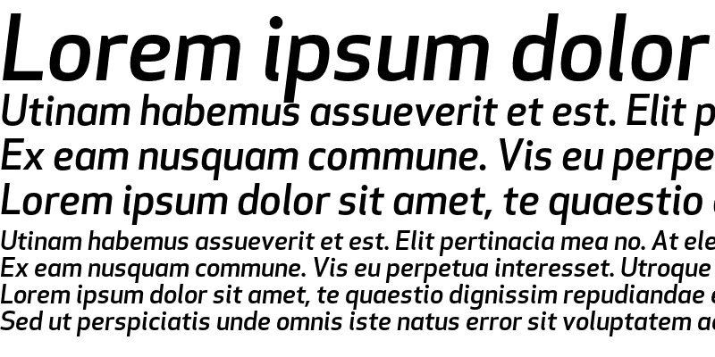 Sample of Apex New Medium Italic