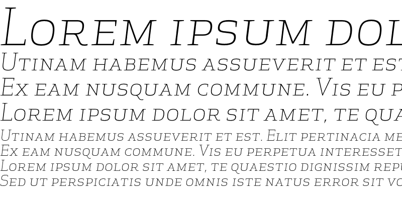 Sample of Apex Serif Light Italic Caps