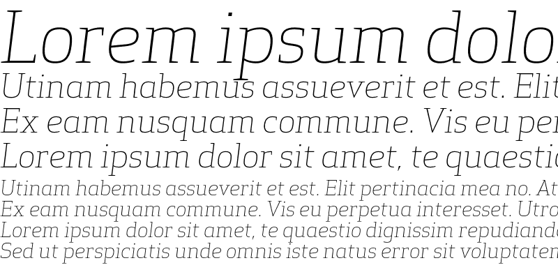 Sample of Apex Serif Light Italic