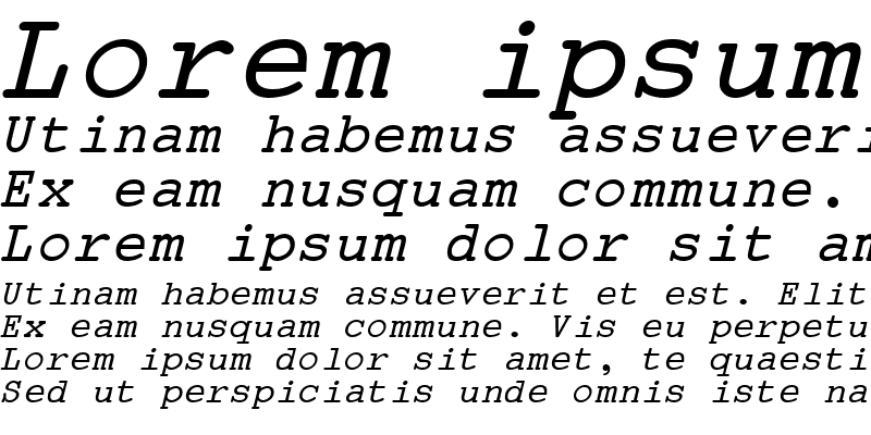Sample of APL2 Italic