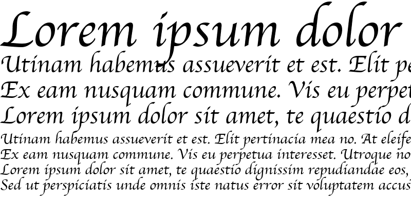 Sample of Apple Chancery Italic
