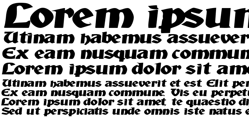 Sample of AquiEstaSSK Italic