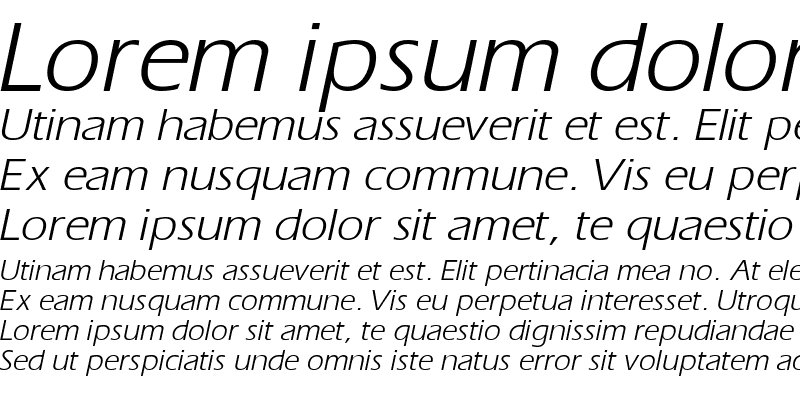 Sample of AquilineBook Italic