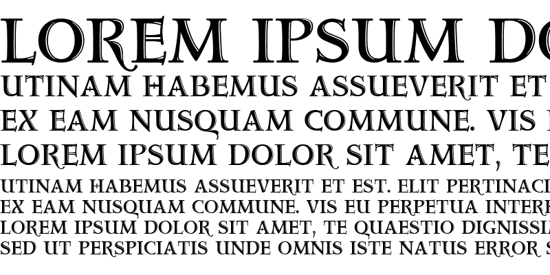 Sample of Aquitaine Initials ICG Regular