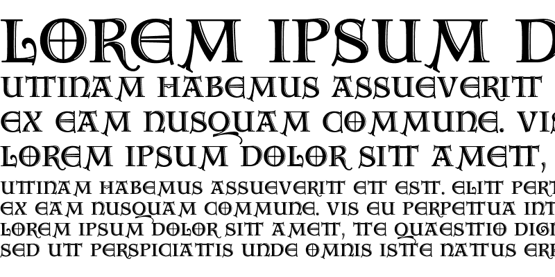 Sample of AquitaineInitialsICG Alt Regular