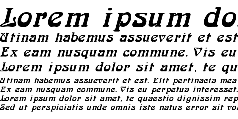 Sample of ArabiaR Italic