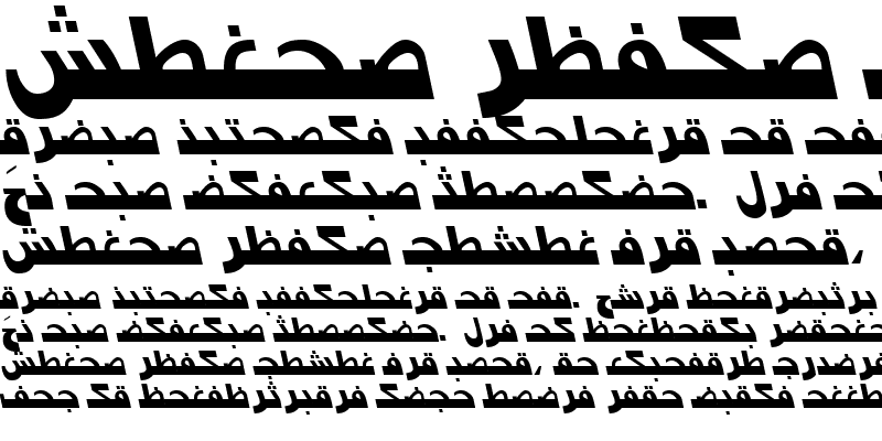 Sample of Arabic7ModernSSK Italic