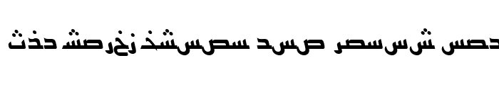 Preview of ArabicKufiSSK Italic