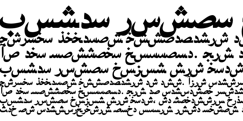 Sample of ArabicNaskhSSK Bold