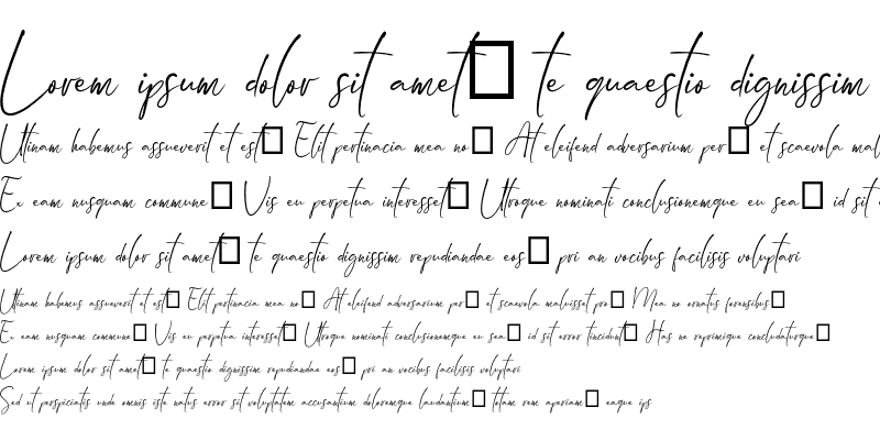 Sample of Arandalle Script