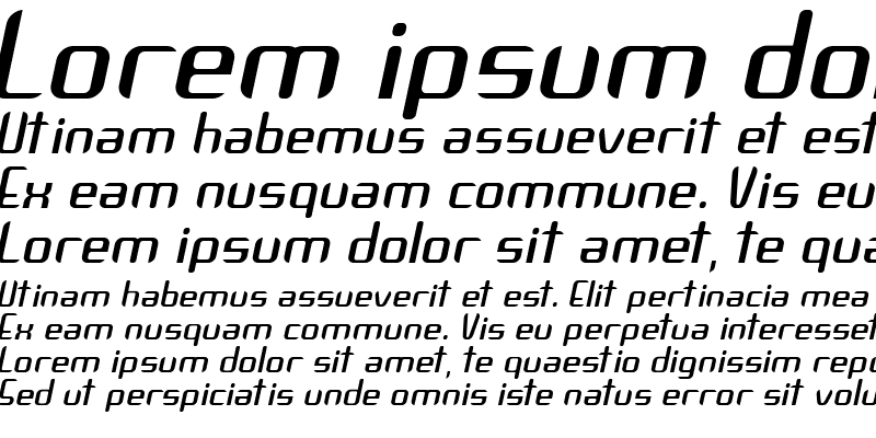 Sample of Arbeka Italic