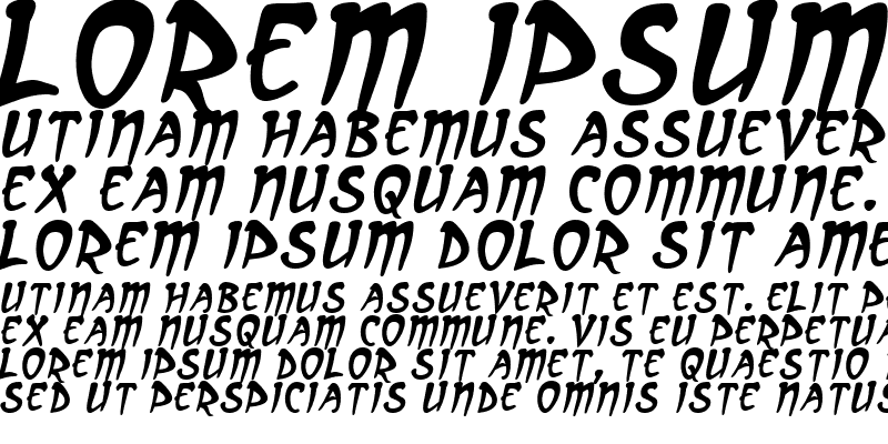 Sample of Arcanum Italic