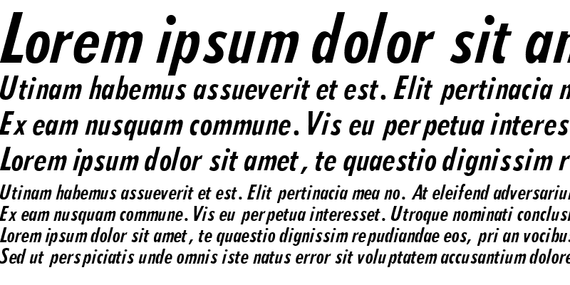 Sample of ArcheCondSSK Italic