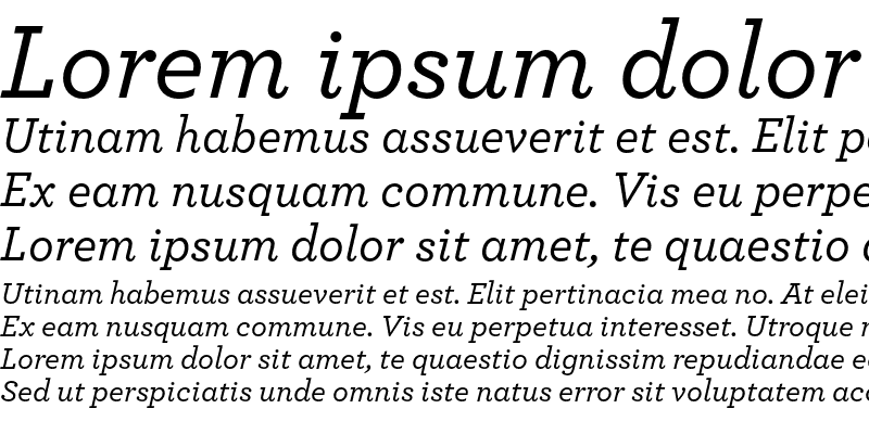 Sample of Archer Medium Italic