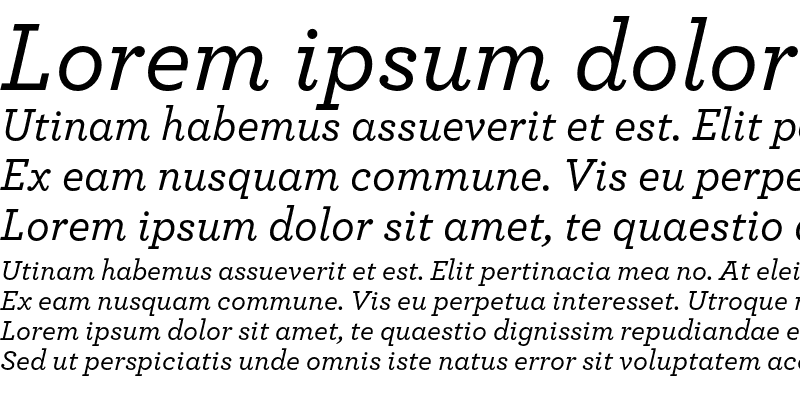 Sample of ArcherPro Medium Italic