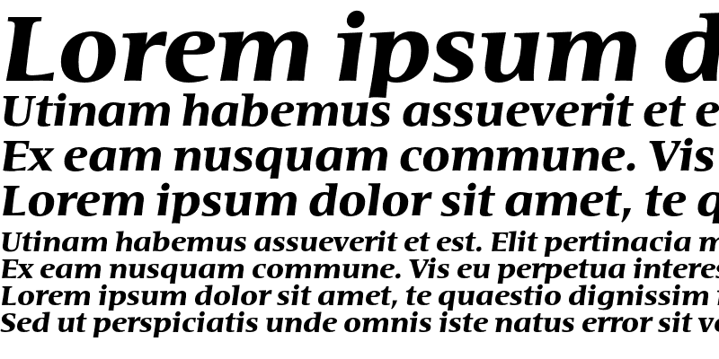 Sample of Areplos Text Pro Bold Italic