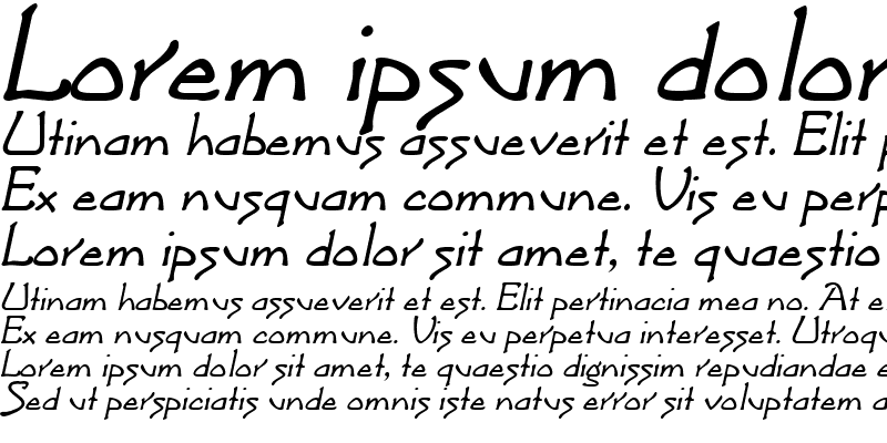 Sample of Argonaut Italic