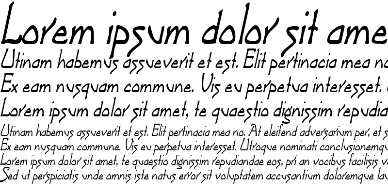 Sample of ArgonautCondensed Italic