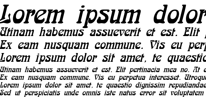Sample of ArgonThin Italic