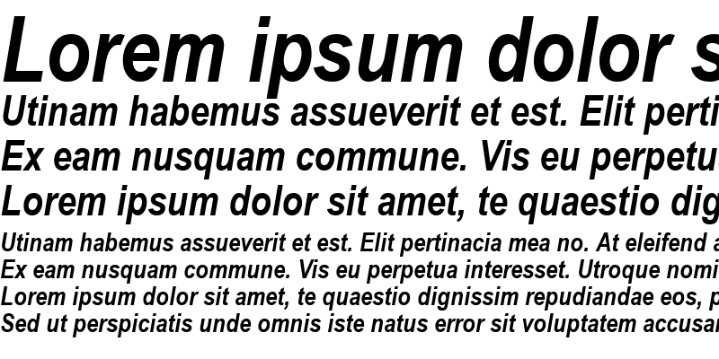 Sample of Ariac Bold Italic