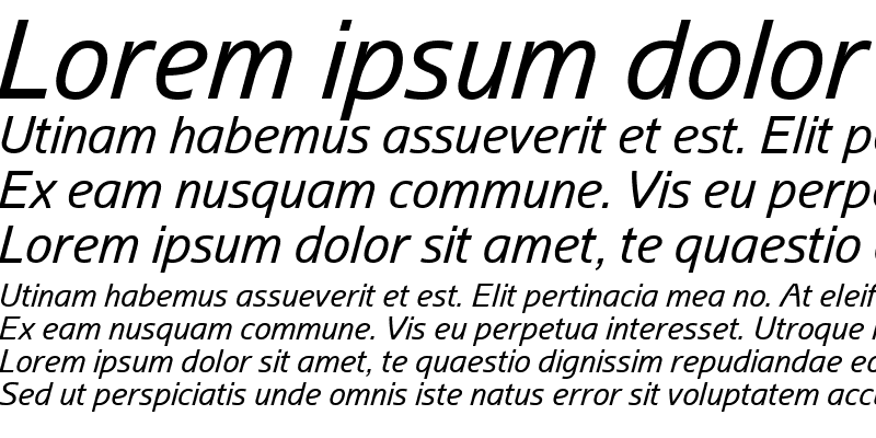 Sample of Arian AMU Italic