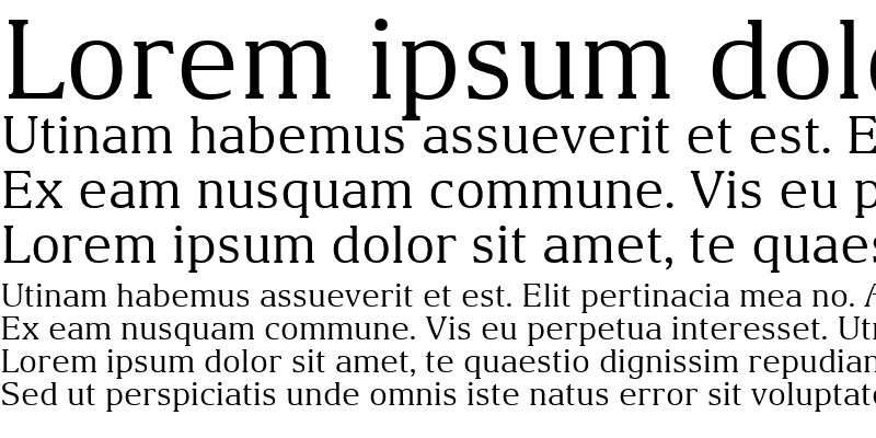 Sample of Arian AMU Serif Regular