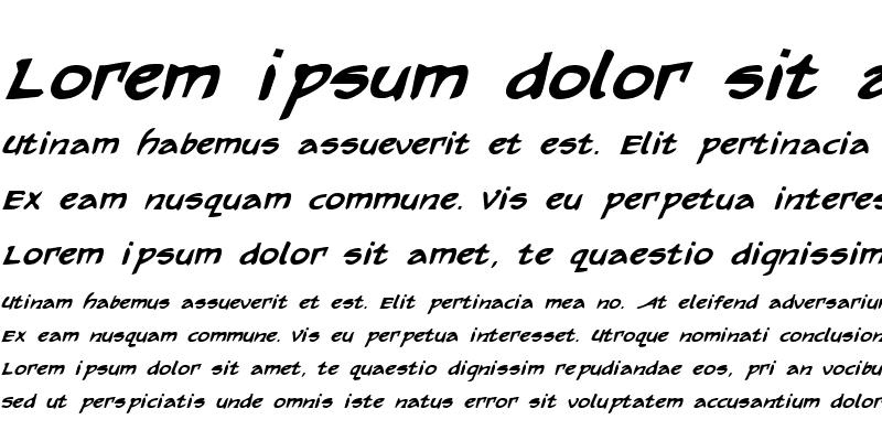 Sample of Arilon Bold Italic