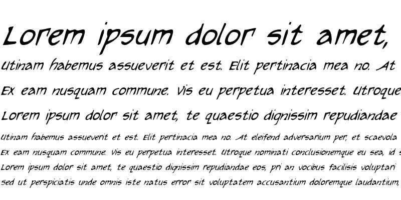 Sample of Arilon Condensed Italic