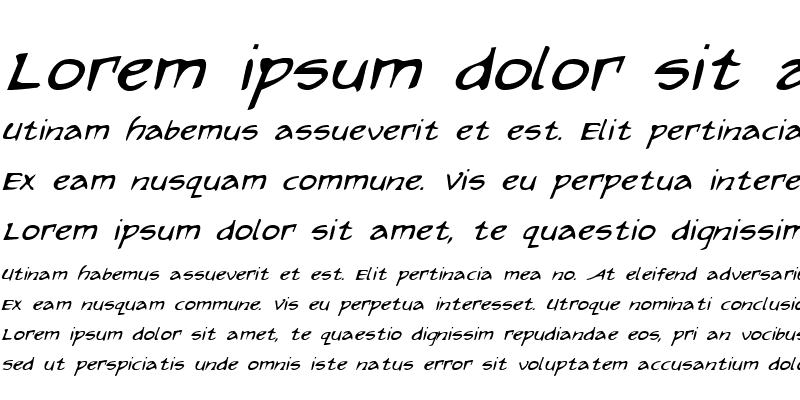 Sample of Arilon Italic