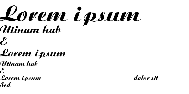 Sample of Ariston-ExtraBold-Italic