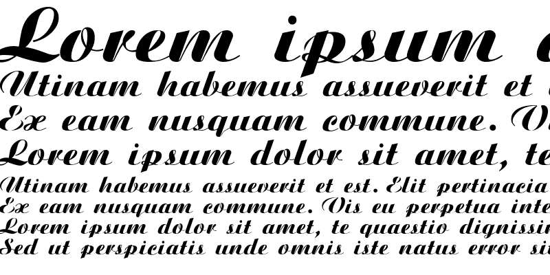 Sample of Ariston Italic