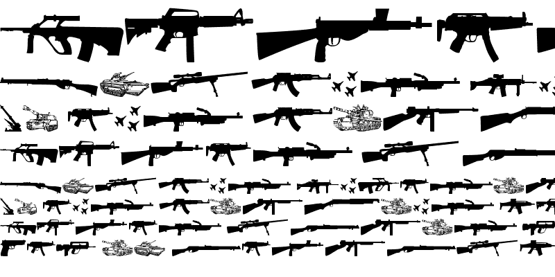 Sample of Army weapons tfb