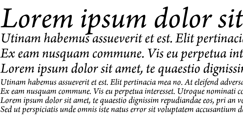 Sample of Arno Pro Italic 10pt