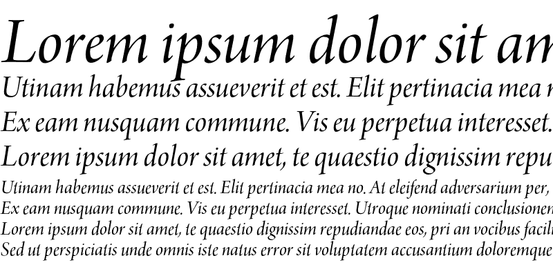 Sample of Arno Pro Italic 36pt