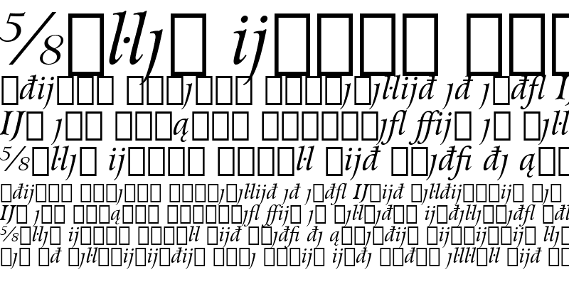 Sample of Arrus Ext BT Italic Extension