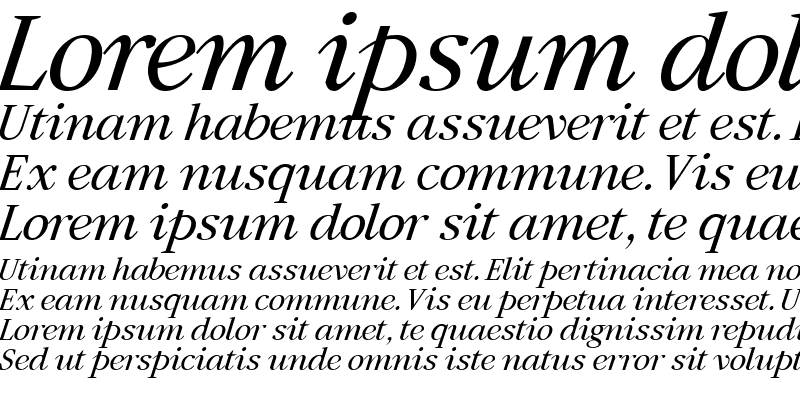 Sample of Artemius SN TT Regular Italic