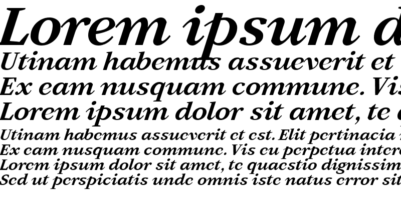 Sample of Artemius TT Bold Italic