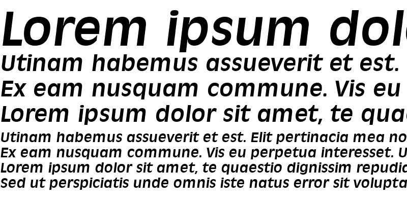 Sample of ArthurBecker Bold Italic