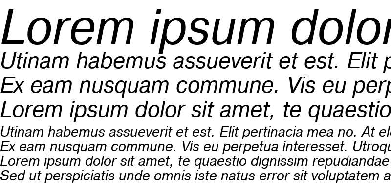 Sample of ArtsansC Italic