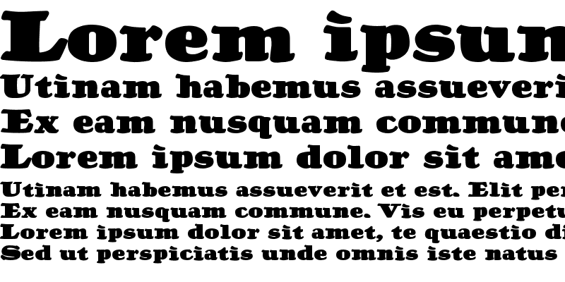 Sample of A&S Pen & Ink Roman Bold