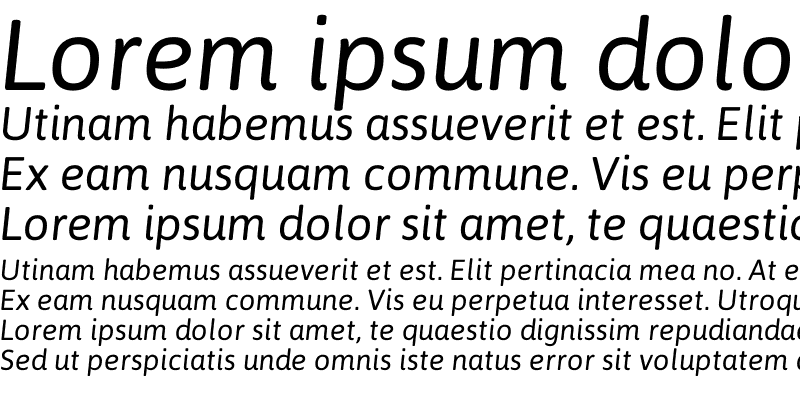 Sample of Asap Italic