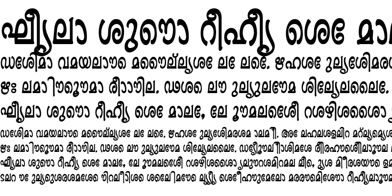 Sample of Ashique ML Minnu Heavy Bold