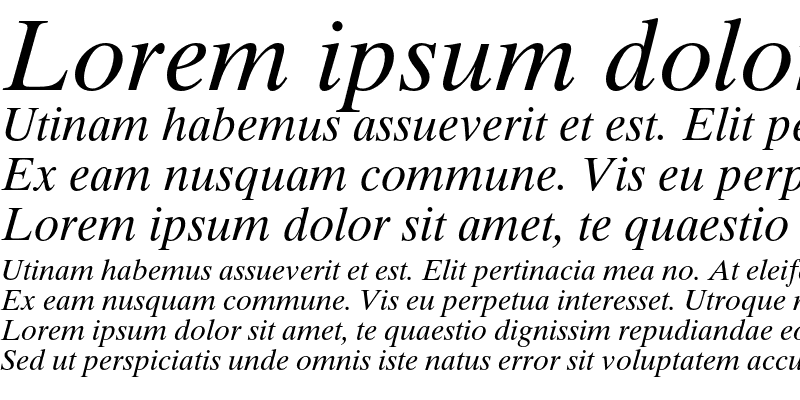 Sample of Asteria Italic