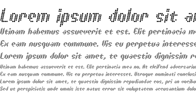 Sample of Asterix Italic