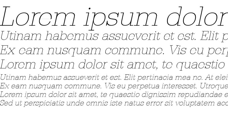 Sample of AstridBeckerXlight Italic