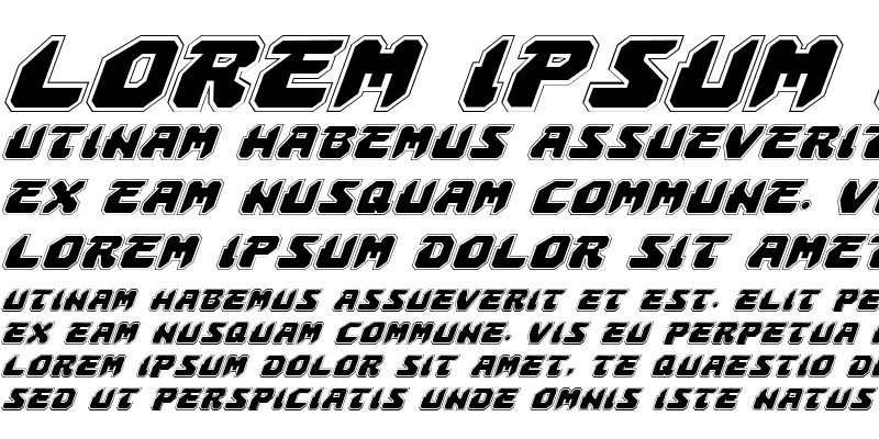 Sample of Astropolis Academy Italic
